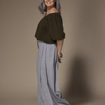 Pila off shoulder pull - Khaki
