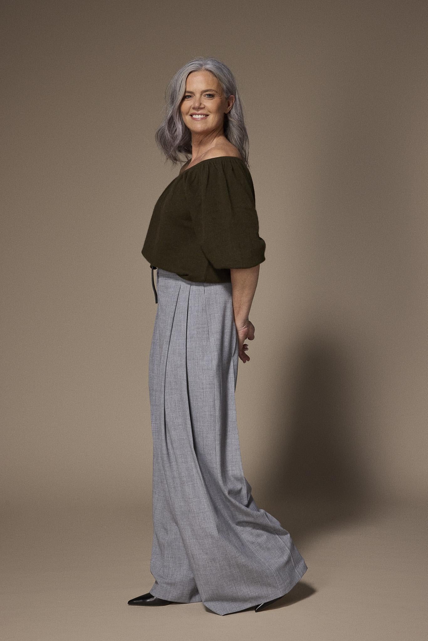 Pila off shoulder pull - Khaki