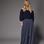 Pila off shoulder pull - Navy