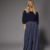 Pila off shoulder pull - Navy