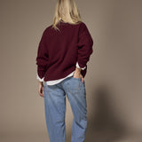Pascal kabel gilet - Burgundy