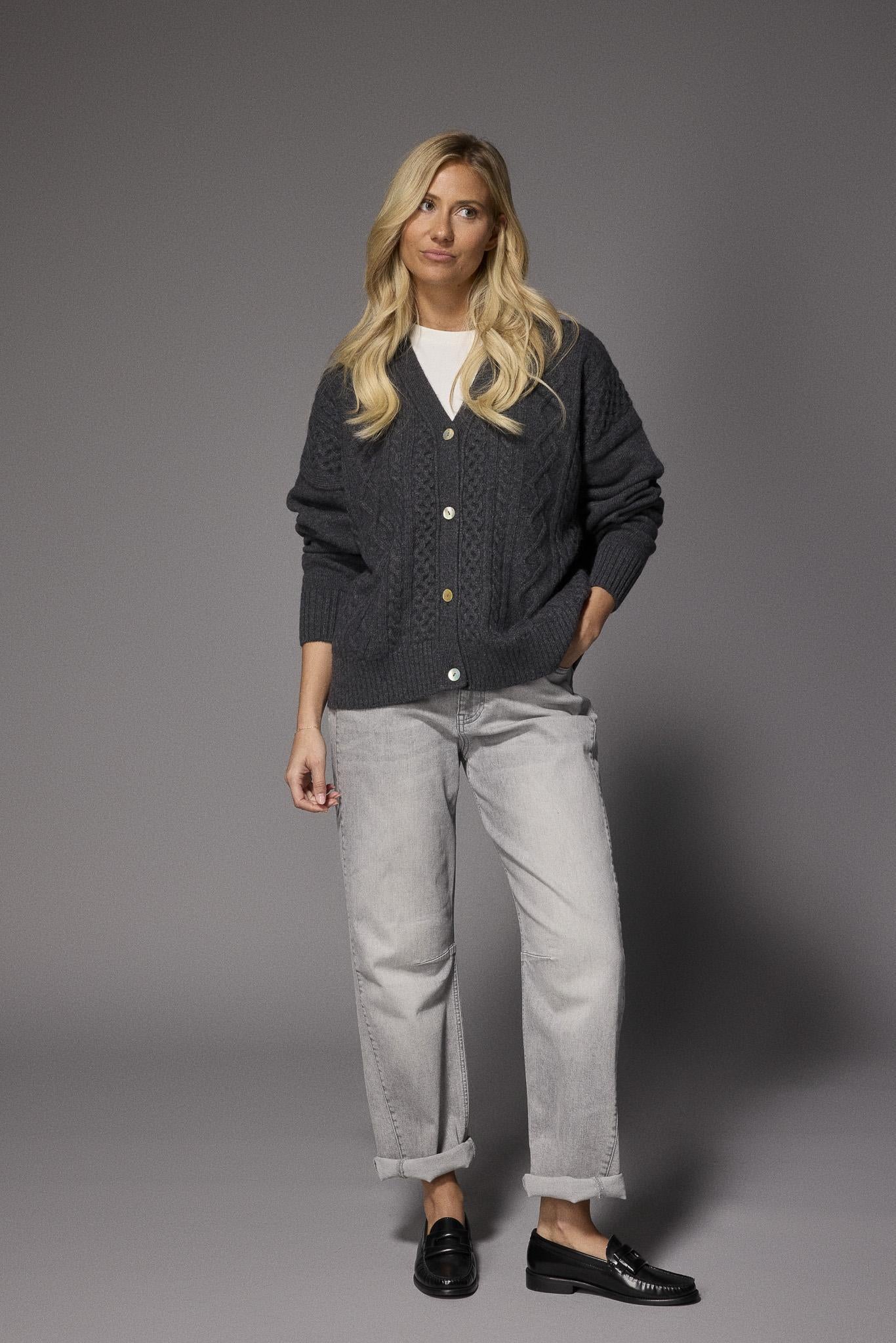 Pascal kabel gilet - Anthracite Grey