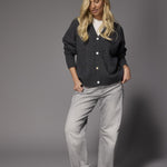 Pascal kabel gilet - Anthracite Grey