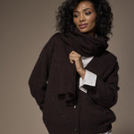 Gimini knitwear scarf - Dark Brown