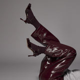 Hazel hak met vierkante top - Burgundy