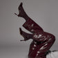 Hazel hak met vierkante top - Burgundy