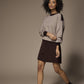 Hazel hak met vierkante top - Brown