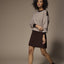 Hazel hak met vierkante top - Brown