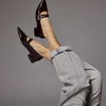 Penelope flats met spitspunt - Burgundy