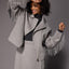 Frenna jas met franjes - Grey