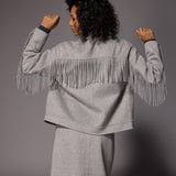 Frenna jas met franjes - Grey