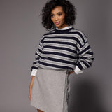 Fran rok met franjes - Grey