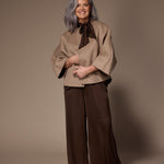Carole omkeerbare manteljas - Brown