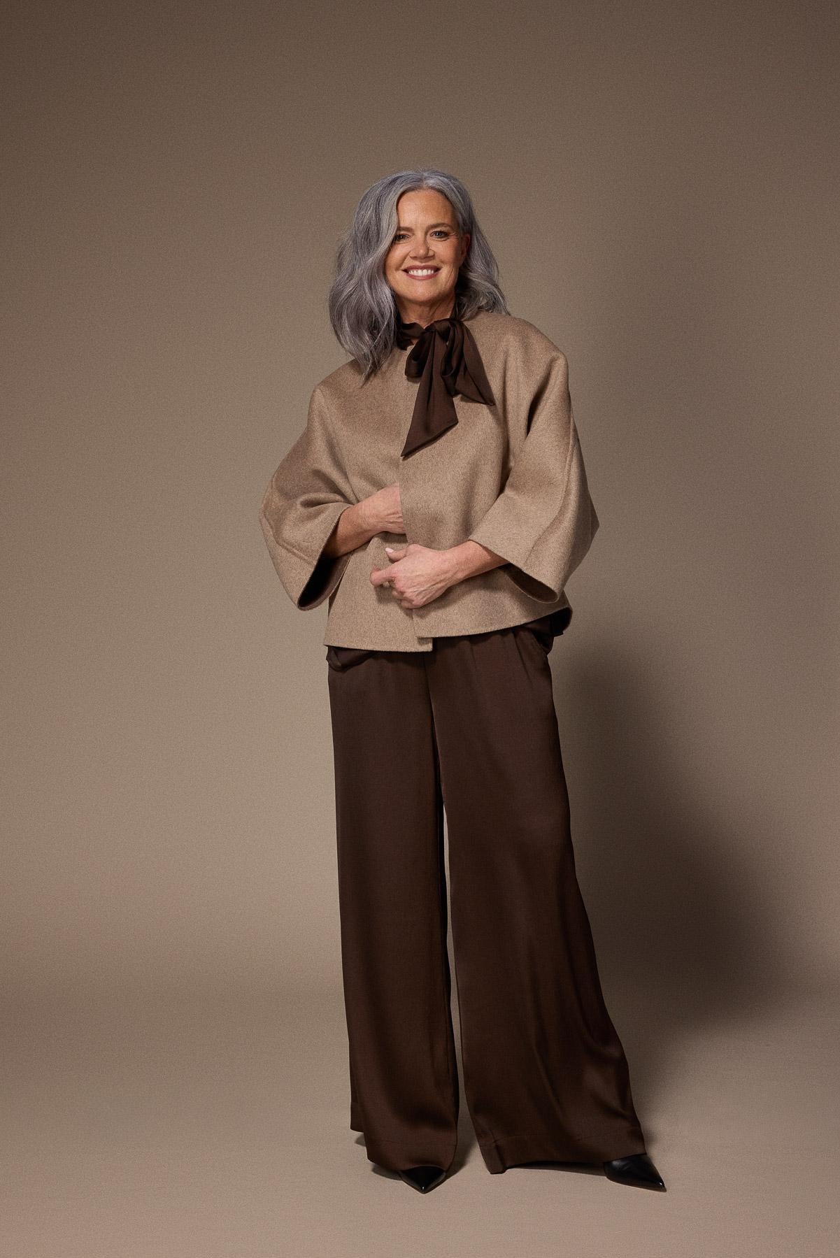 Carole omkeerbare manteljas - Brown