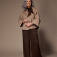 Carole omkeerbare manteljas - Brown