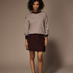 Lino minirok - Brown