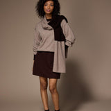 Lino minirok - Brown