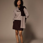 Lino minirok - Brown
