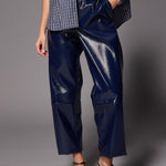 Ray lakleder broek - Navy