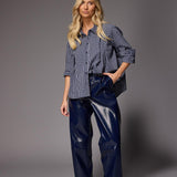 Ray lakleder broek - Navy