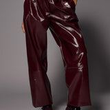 Ray lakleder broek - Plume