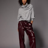 Ray lakleder broek - Plume