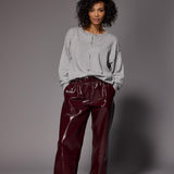 Ray lakleder broek - Plume