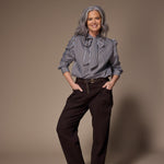 Janeth barrel fit broek - Brown
