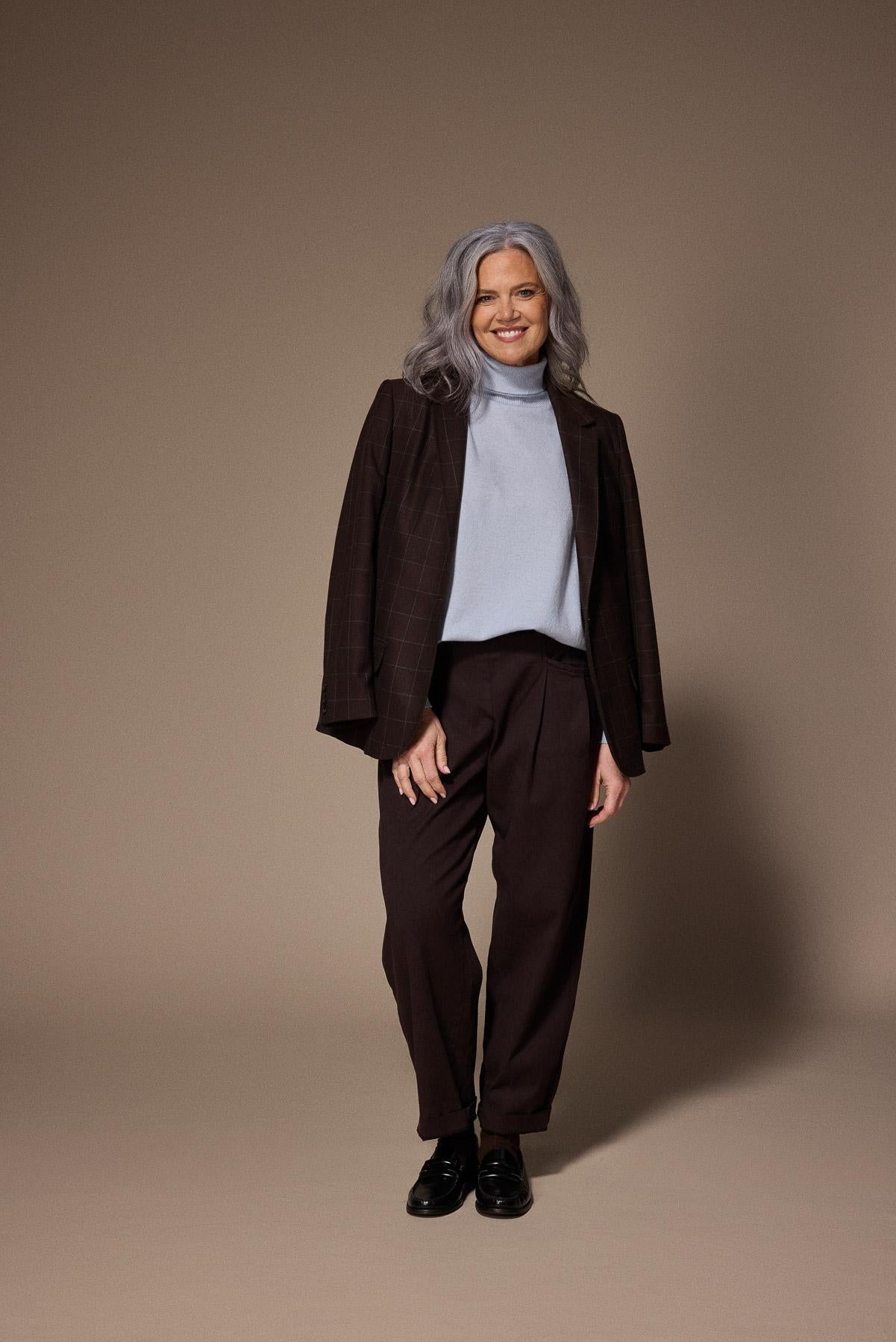 Janeth barrel fit broek - Brown