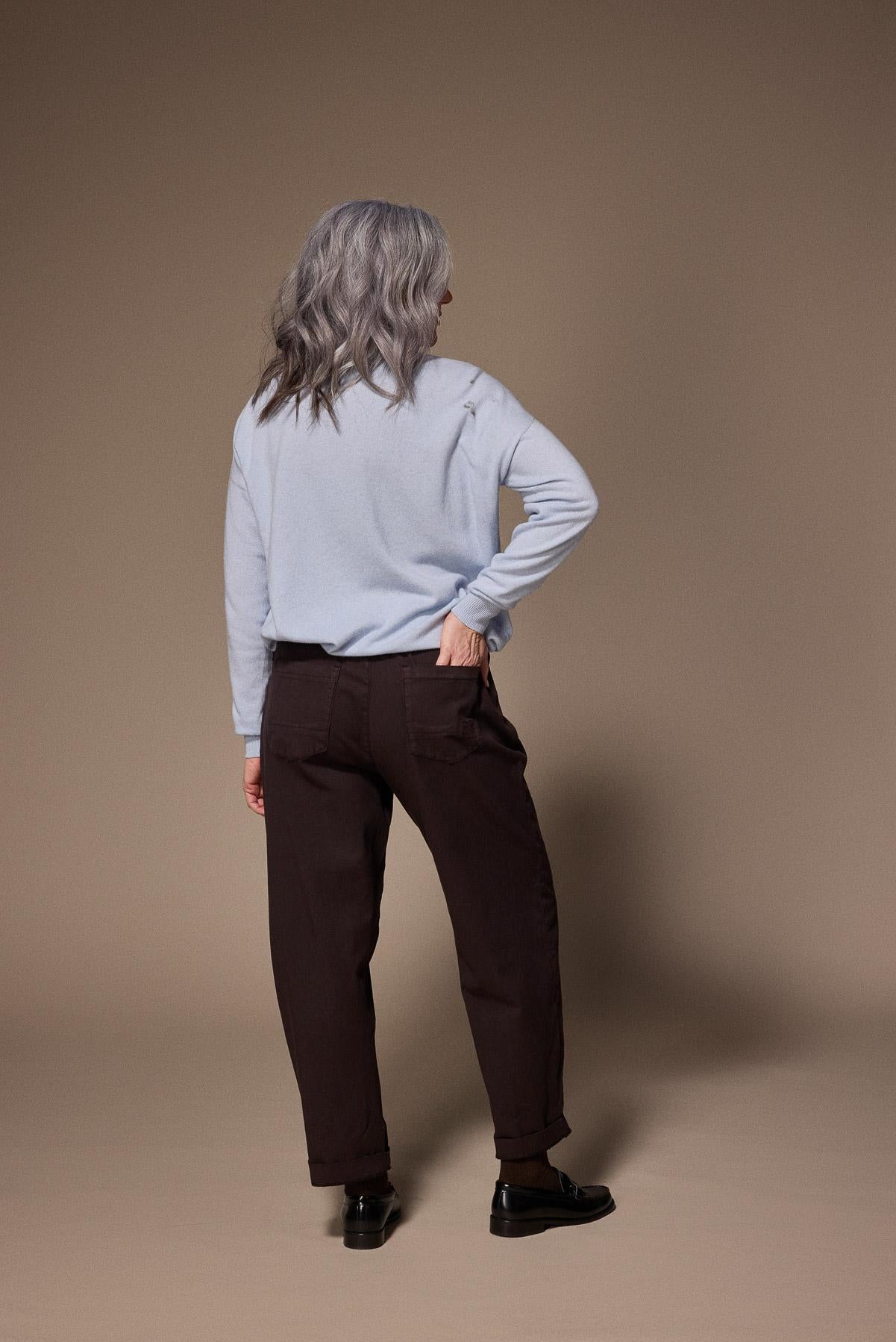 Janeth barrel fit broek - Brown