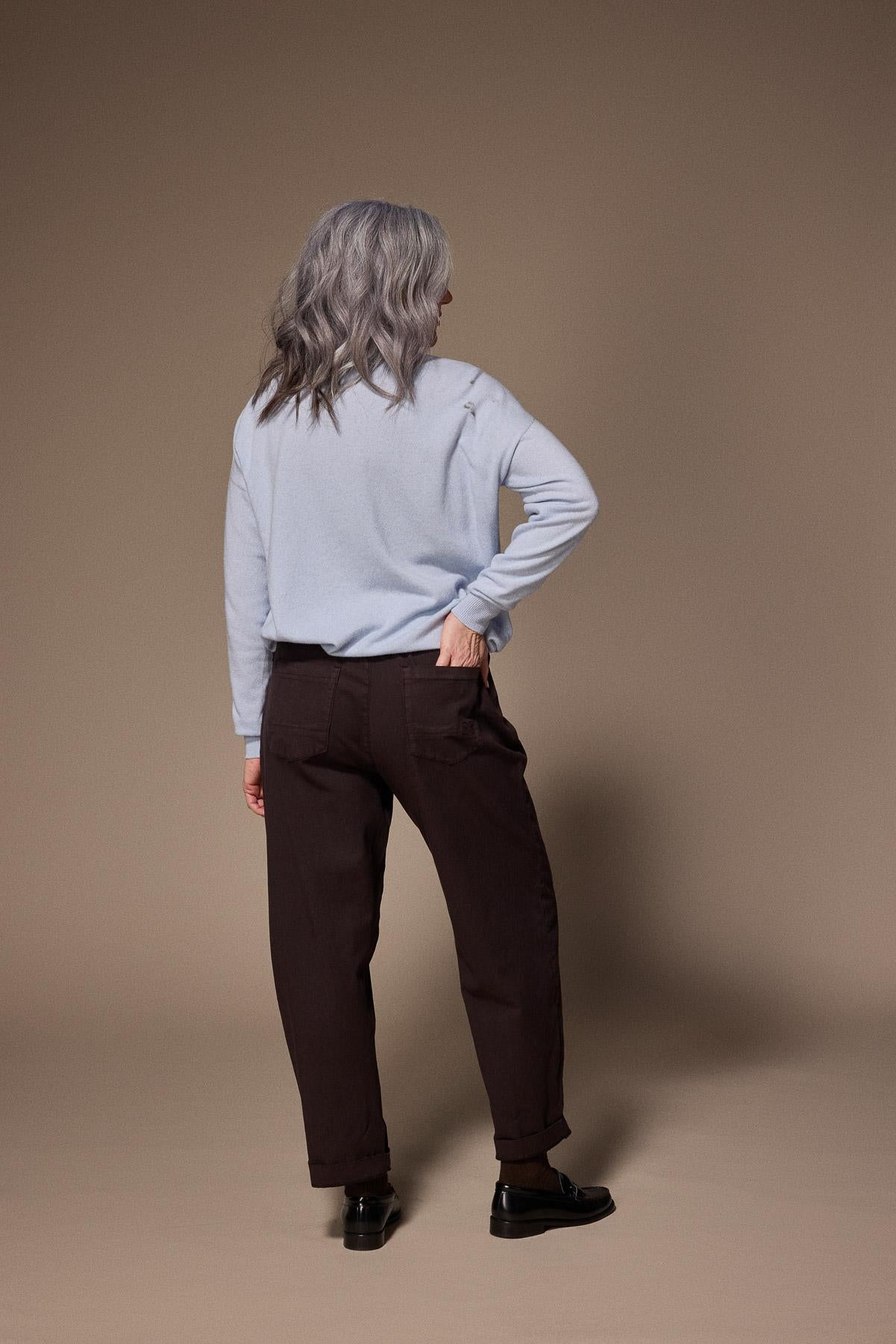 Janeth barrel fit broek - Brown