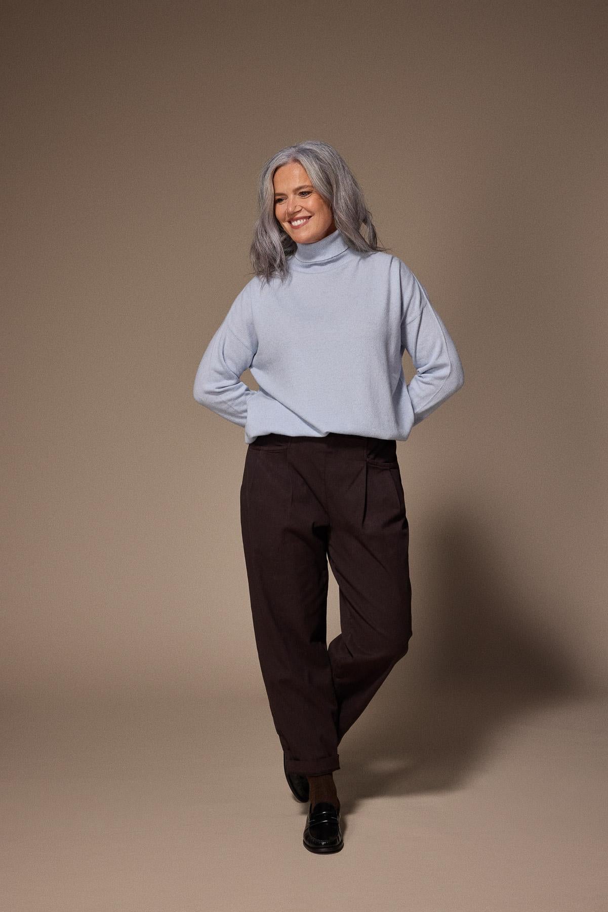 Janeth barrel fit broek - Brown