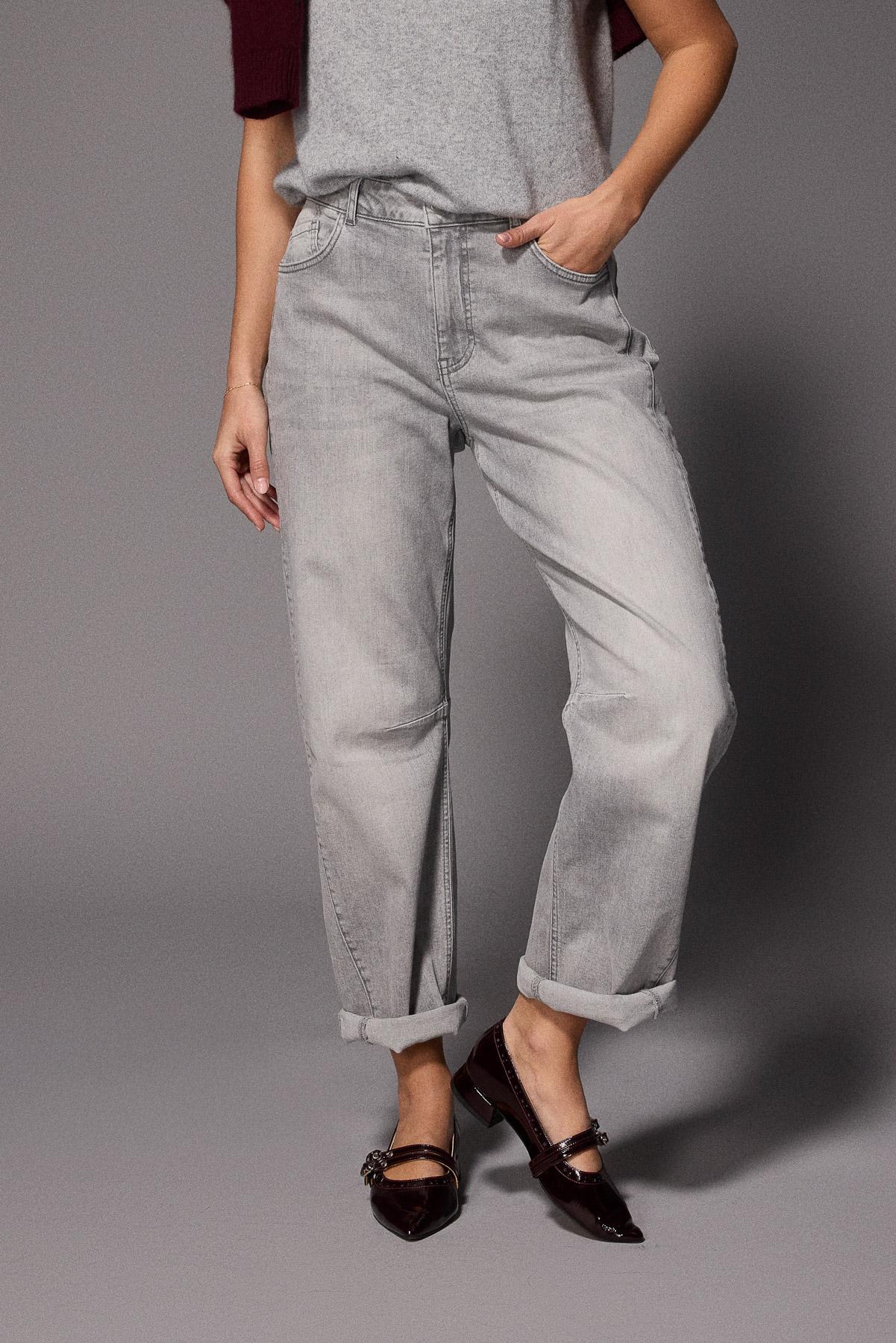Jacob barrel jeans - Light grey