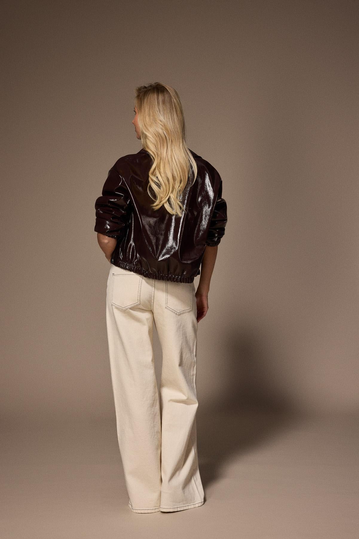 Jazz wide leg jeans - Ecru
