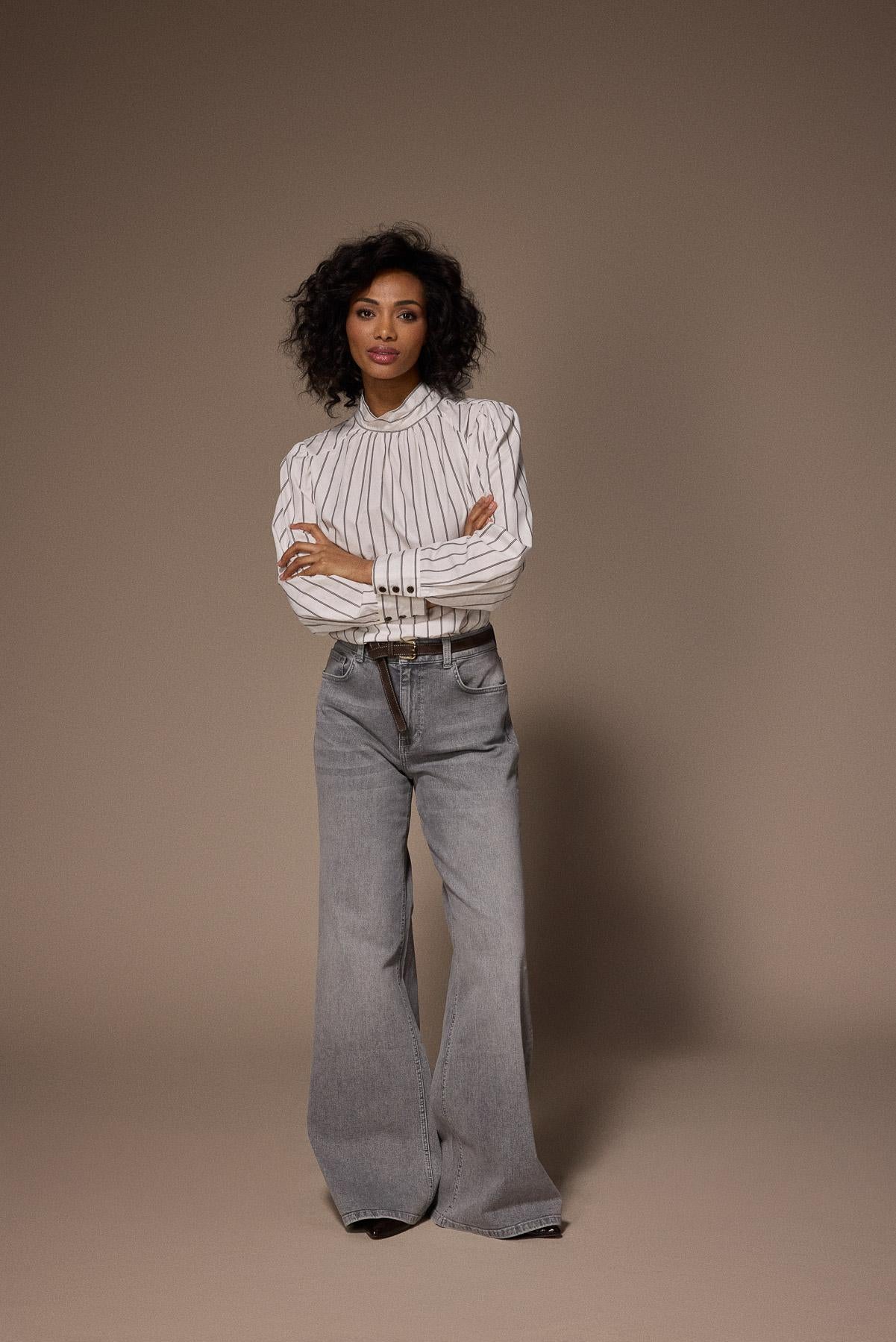 Jazz wide leg jeans - Light Grey