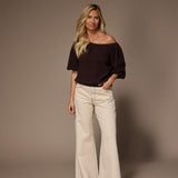 Jazz wide leg jeans - Ecru