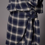 Dover flanellen minirok - Navy Checks