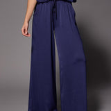 Polly wide leg broek - Navy