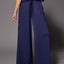 Polly wide leg broek - Navy