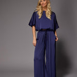 Polly wide leg broek - Navy