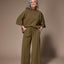 Polly wide leg broek - Khaki