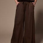 Polly wide leg broek - Brown