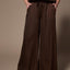 Polly wide leg broek - Brown