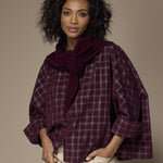 Tini driehoek sjaal - Burgundy