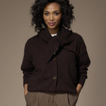 Tini driehoek sjaal - Dark Brown