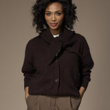Tini driehoek sjaal - Dark Brown