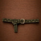 Ruth suede riem - Khaki Studs