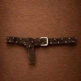 Ruth suede riem - Brown Studs