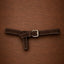 Ruth suede riem - Brown