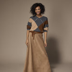 Ruth suede riem - Camel